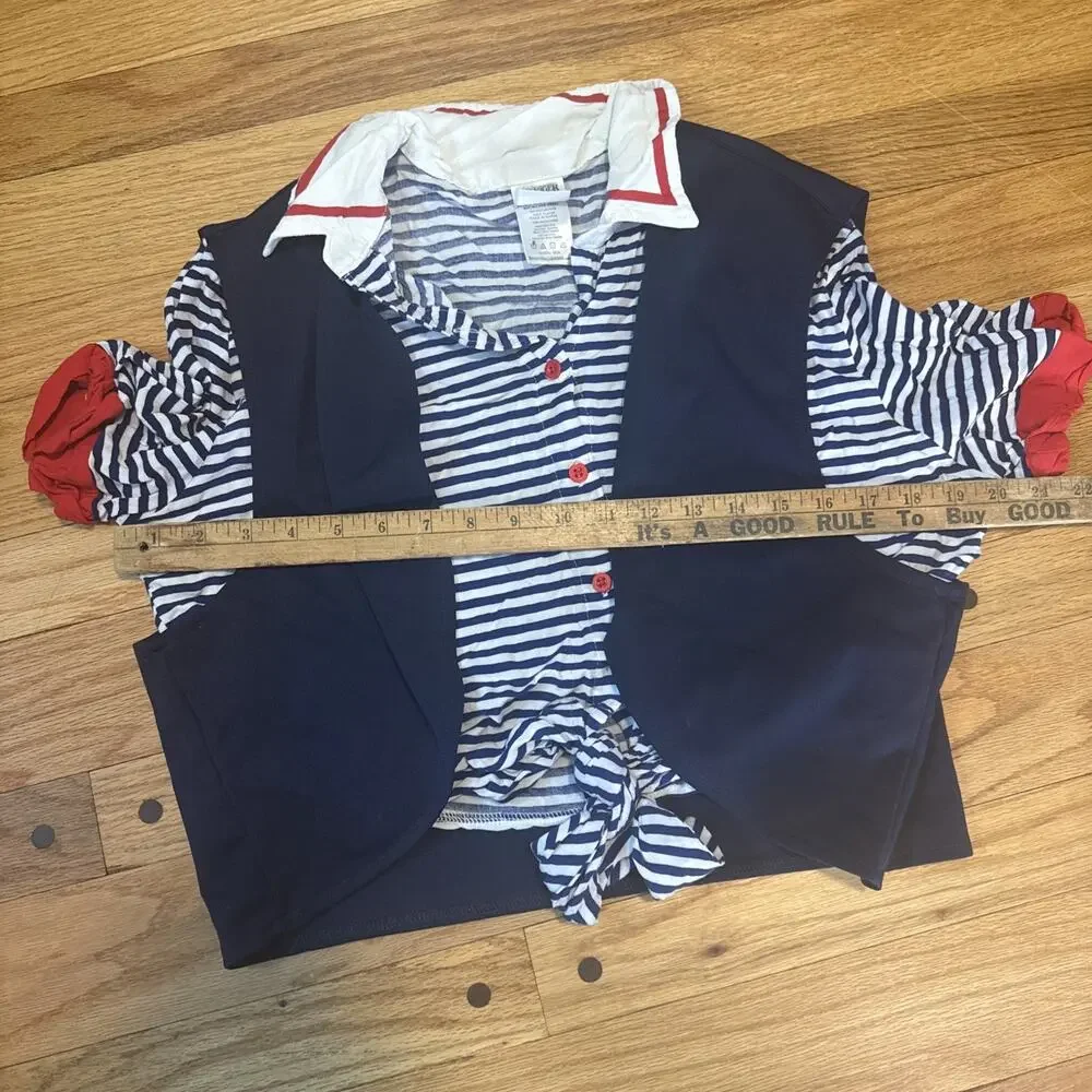 Stranger Things Scoops Ahoy Spirit Costume Top Adult XL - Picture 4 of 7